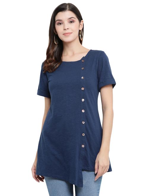 button up solid top  - 17354322 - Very Small Image - 1