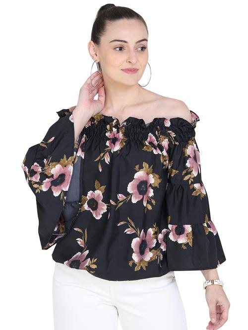 off shoulder floral top  - 17355058 - Very Small Image - 1