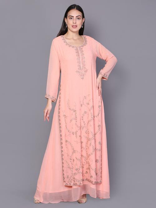 embellished layered kurta - 17355917 - Very Small Image - 1