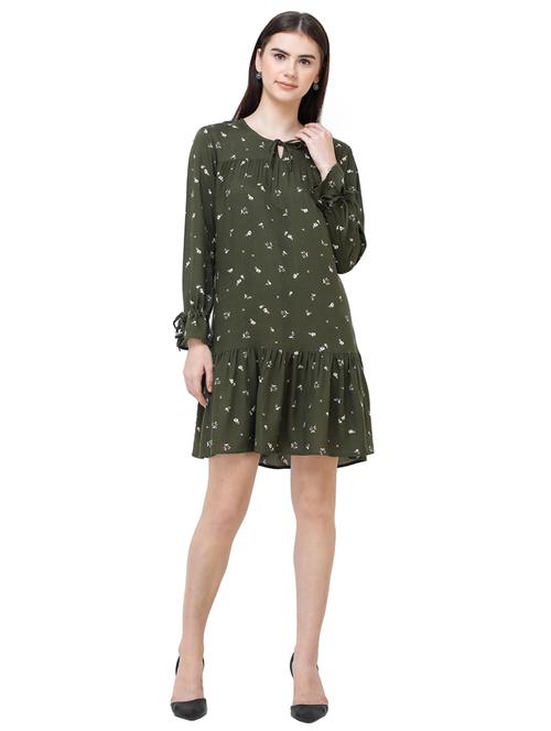 ditsy floral drop waist dress  - 17356119 - Very Small Image - 1