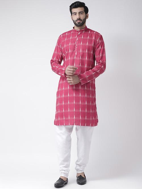 pink printed kurta pyjama set - 17356885 - Very Small Image - 1