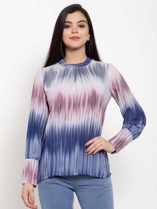 long sleeved printed top  - 17358126 - Very Small Image - 1