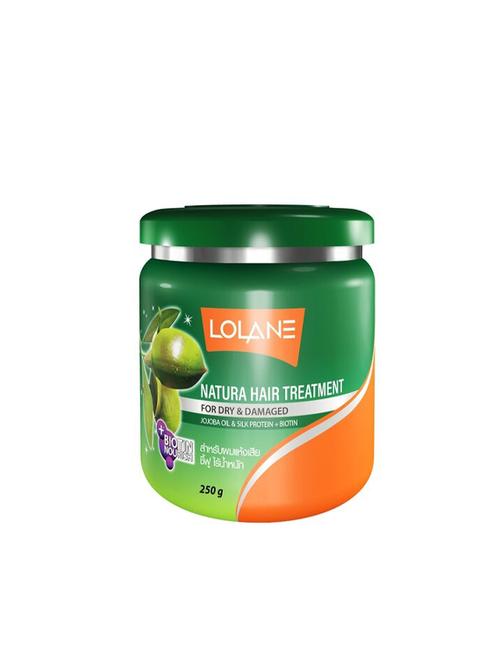 "lolane natura hair treatment for dry & damaged hair  + jojoba oil & silk protein 250g - 17358211 - Very Small Image - 1