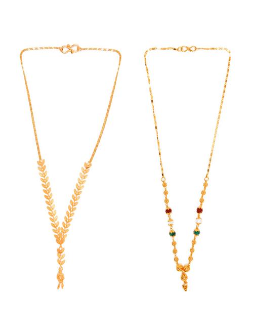 pack of 2 golden metal mangalsutra - 17358495 - Very Small Image - 1