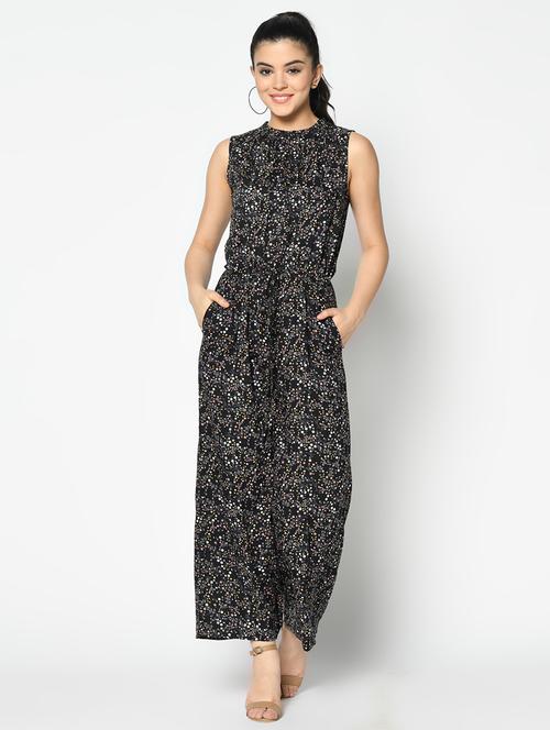 tie front full leg jumpsuit - 17359564 - Very Small Image - 1