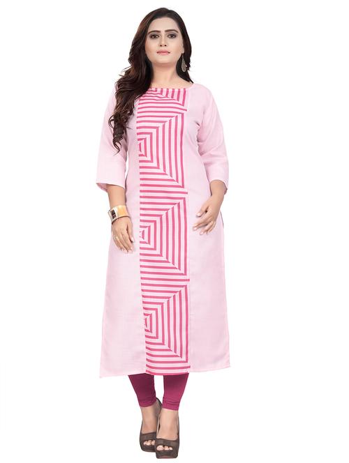 geometric print straight kurta - 17360519 - Very Small Image - 1