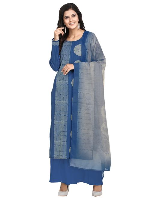 printed unstitched suit - 17360833 - Very Small Image - 1