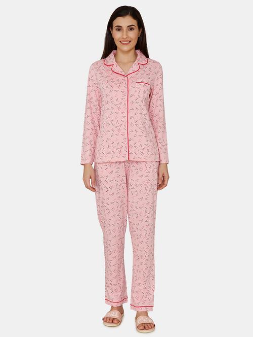 printed nightwear pyjama set  - 17361191 - Very Small Image - 1