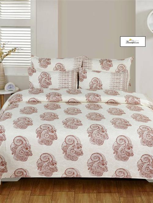 cotton king size bedsheets with 2 pillow covers - 17363285 - Very Small Image - 1