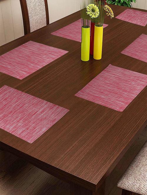 dining table mats easily washable & extra durable (set of 6 pieces) - 17363404 - Very Small Image - 1
