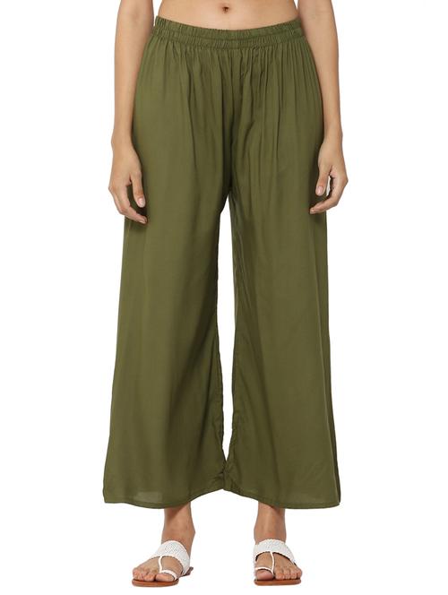 relaxed fit solid palazzo  - 17364112 - Very Small Image - 1