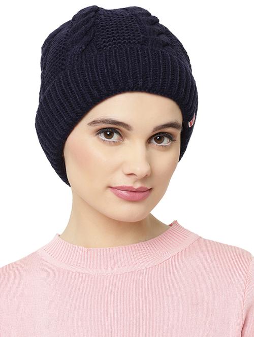 navy blue wool cap - 17364284 - Very Small Image - 1