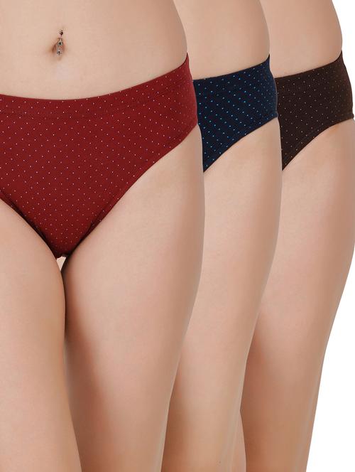 set of 3 polka dot hipster panty - 17368276 - Very Small Image - 1