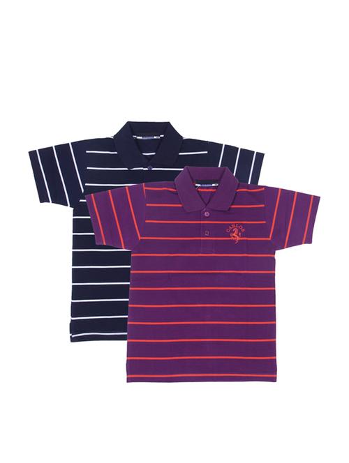 pack of 2 multi colored cotton t-shirt - 17368917 - Very Small Image - 1