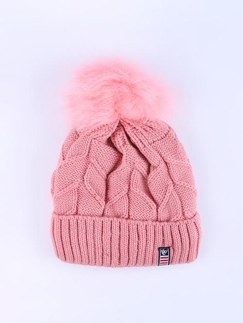 pink wool cap - 17370234 - Very Small Image - 1