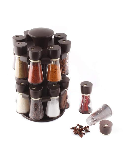  plastic spice rack with 16 piece jar's (pack of 1) - 17370706 - Very Small Image - 1