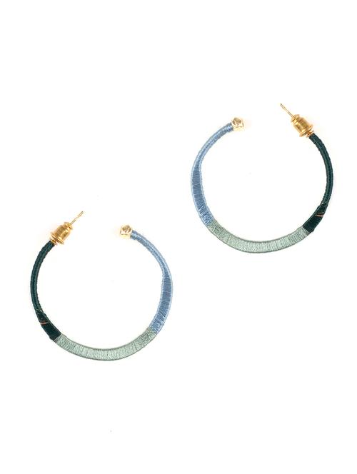 multi colored brass hoop earring - 17372947 - Very Small Image - 1