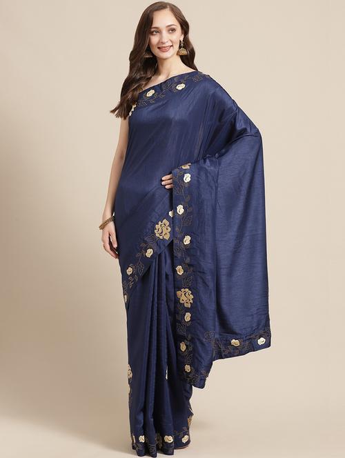 women's embellished saree - 17375097 - Very Small Image - 1