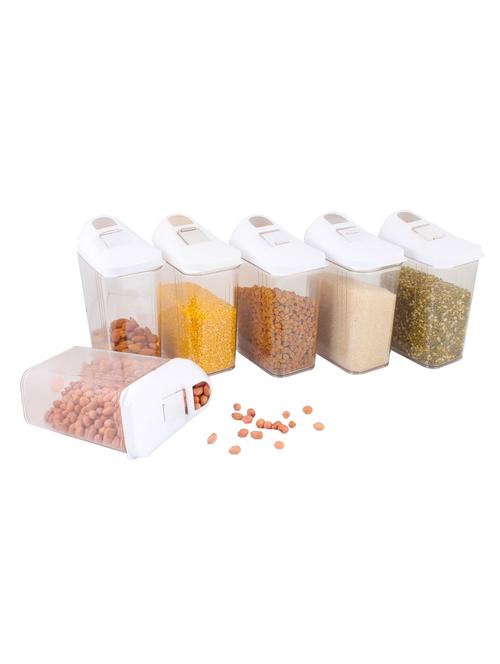 plastic air tight, grocery container (pack of 6) - 17375188 - Very Small Image - 1