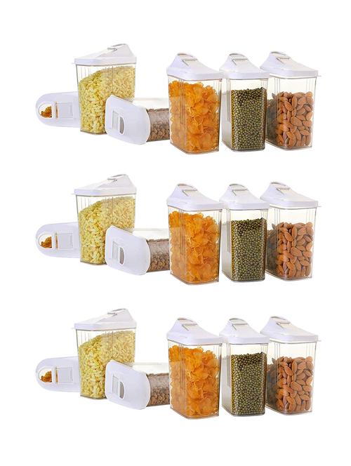 plastic air tight, grocery container (pack of 18) - 17375199 - Very Small Image - 1