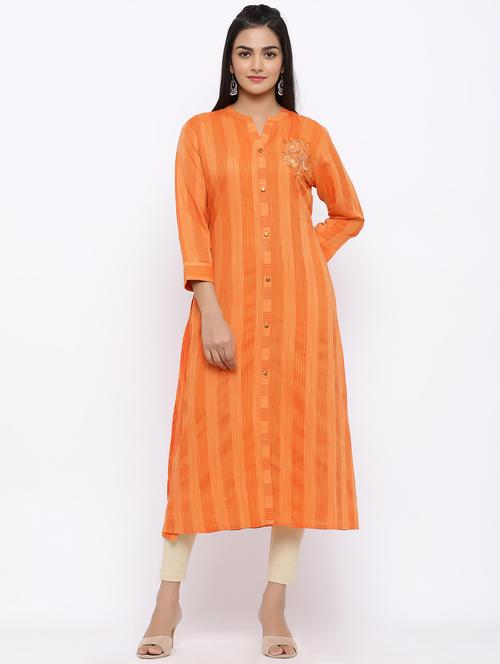 striped straight kurta - 17375662 - Very Small Image - 1