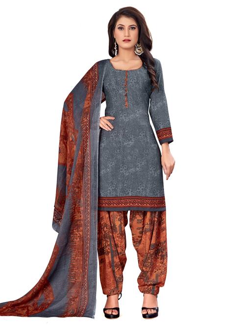 printed unstitched suit - 17376554 - Very Small Image - 1
