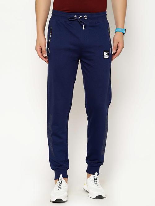 blue solid full length jogger - 17376781 - Very Small Image - 1