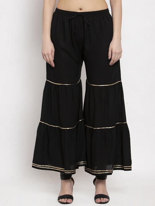 black flared sharara - 17378040 - Very Small Image - 1