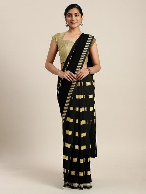 zari work saree with blouse - 17379104 - Very Small Image - 1