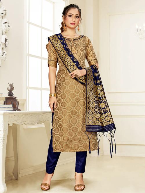 self design unstitched suit - 17380599 - Very Small Image - 1