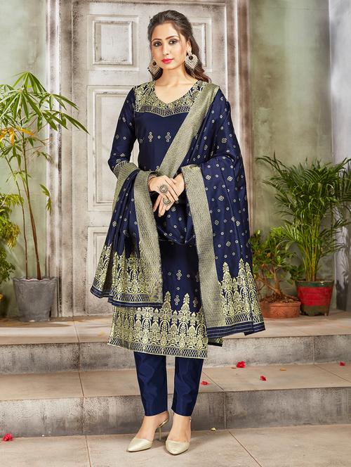 self design unstitched suit - 17380614 - Very Small Image - 1