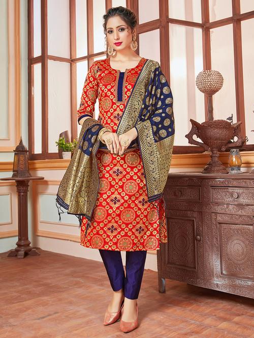 self design unstitched suit - 17380638 - Very Small Image - 1