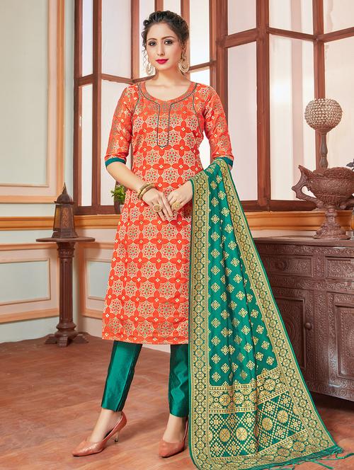 self design unstitched suit - 17380640 - Very Small Image - 1
