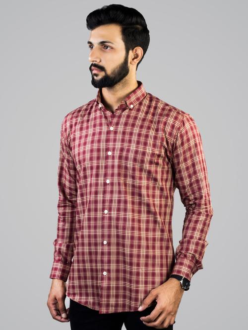 red checkered casual shirt - 17381486 - Very Small Image - 1