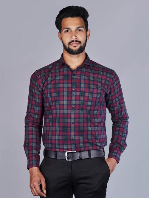 red checkered casual shirt - 17381610 - Very Small Image - 1