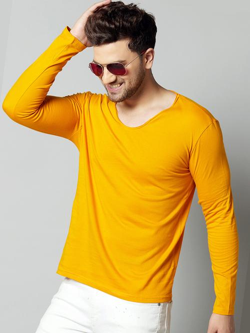 yellow solid t-shirt - 17383340 - Very Small Image - 1