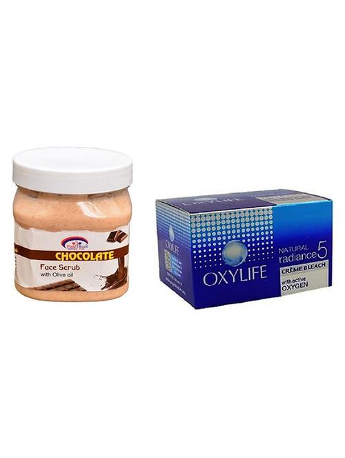 pink root chocolate scrub 500ml with oxylife crème bleach natural radiance5 - 17383922 - Very Small Image - 1