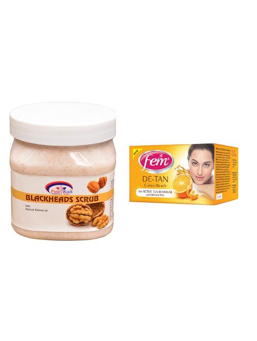 pink root bleackheads scrub 500ml with fem de-tan bleach - 17384018 - Very Small Image - 1