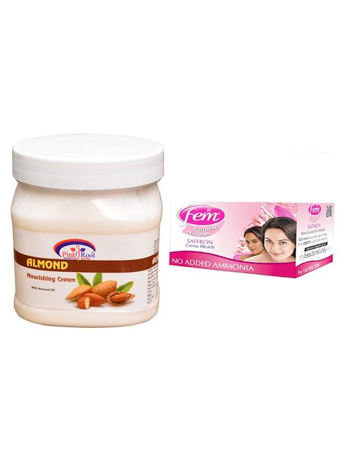 pink root almond nourishing cream 500ml with fem saffron bleach - 17384104 - Very Small Image - 1