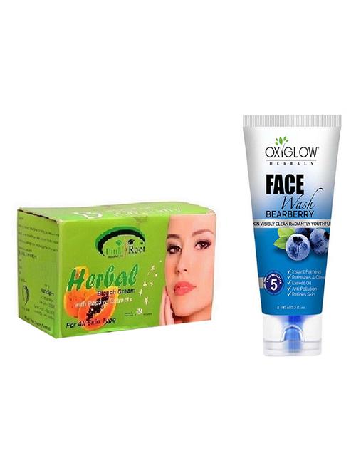 pink root herbal bleach 250g with oxyglow bearberry face wash - 17384236 - Very Small Image - 1