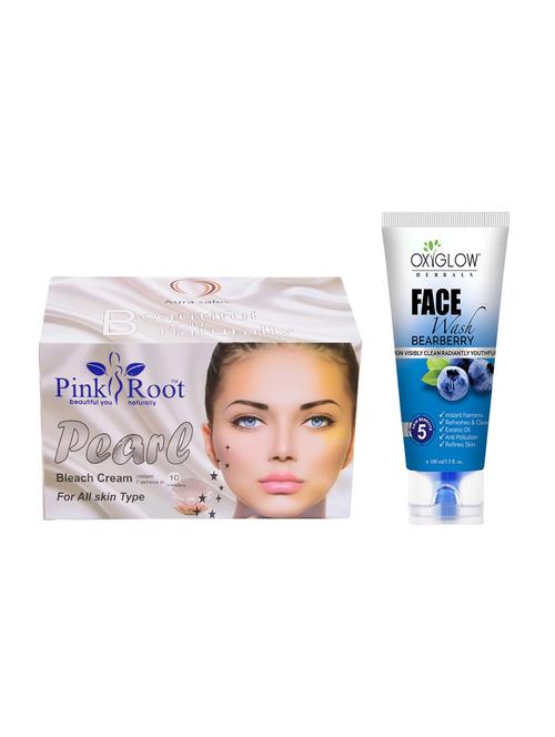pink root pearl bleach 250g with oxyglow bearberry face wash - 17384241 - Very Small Image - 1