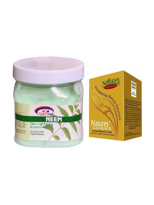 pink root neem cream 500ml with nature's essence 43g gold bleach - 17384495 - Very Small Image - 1