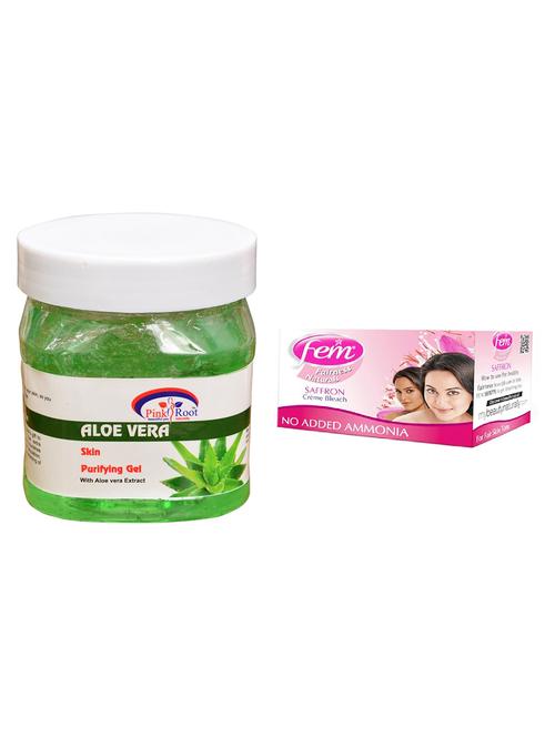 pink root aloe vera gel 500ml with fem saffron bleach - 17384919 - Very Small Image - 1