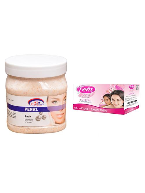 pink root pearl scrub 500ml with fem saffron bleach - 17384936 - Very Small Image - 1