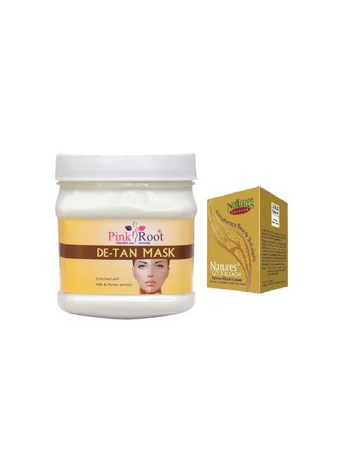pink root de-tan mask 500gm with natures gold bleach 50g - 17385166 - Very Small Image - 1
