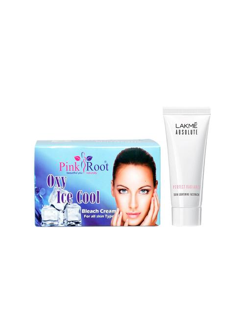 pink root oxy ice cool bleach 250gm with lakme absolute face wash - 17385279 - Very Small Image - 1