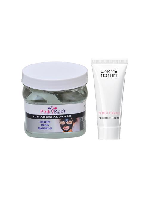 pink root charcoal mask 500gm with lakme absolute face wash - 17385598 - Very Small Image - 1