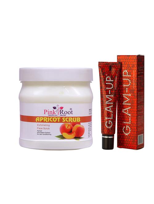 pink root apricot scrub with glam up - 17386108 - Very Small Image - 1