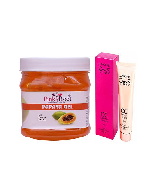 pink root papaya gel with lakme 9to5 cc cream - 17386283 - Very Small Image - 1