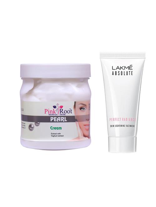 pink root pearl cream 500gm with lakme absolute face wash - 17386639 - Very Small Image - 1